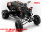 Preview: Joker Background Black, Joker color Orange-White for KTM Quad SX/XC 450/505/525
